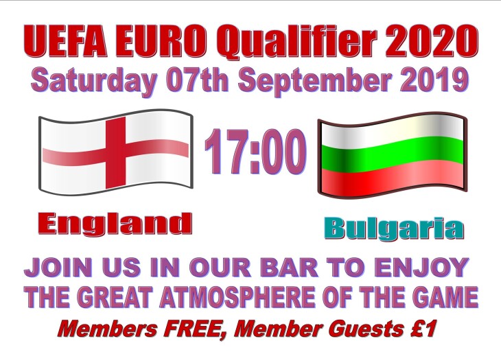 England 17:00 Bulgaria-EURO Qualifier