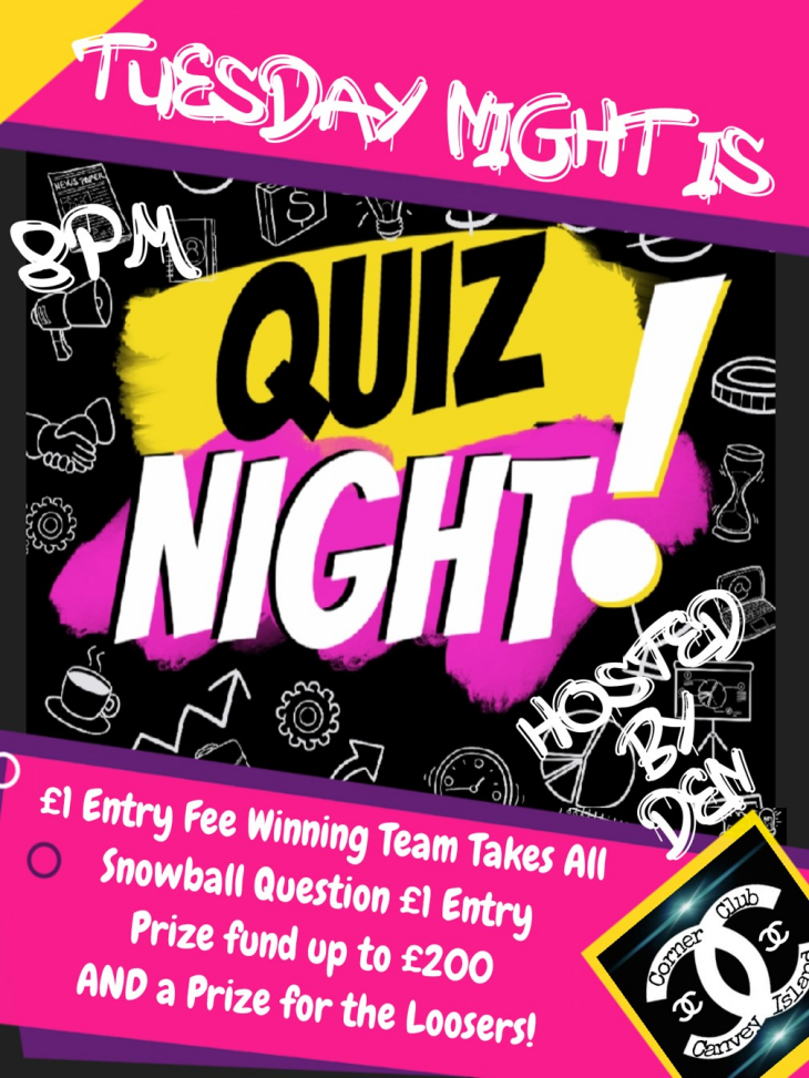 TUESDAY QUIZ NIGHT!