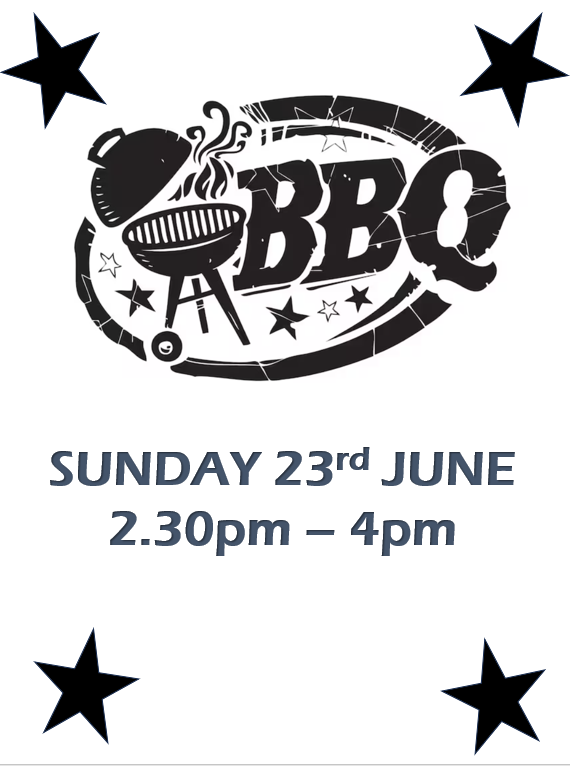 BBQ - SUNDAY 23RD JUNE 2.30pm