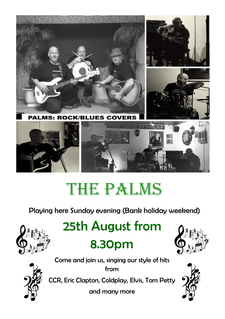 The Palms Live in the Bar This Sunday