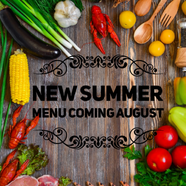 Look out for our new Summer menu
