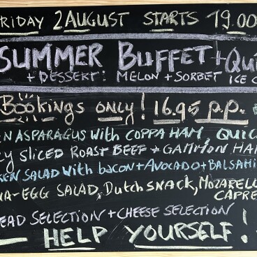 Summer Buffet Friday 2nd August
