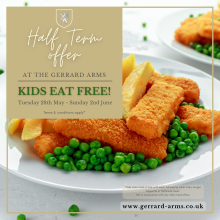 Kids eat FREE this May half term!