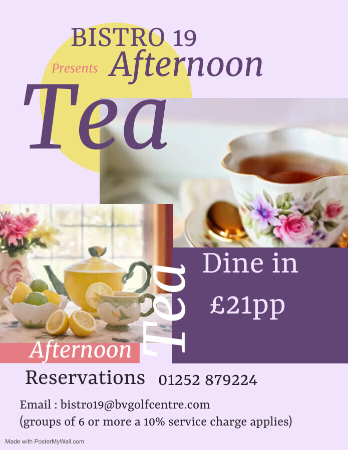 Afternoon Tea - Groups welcome